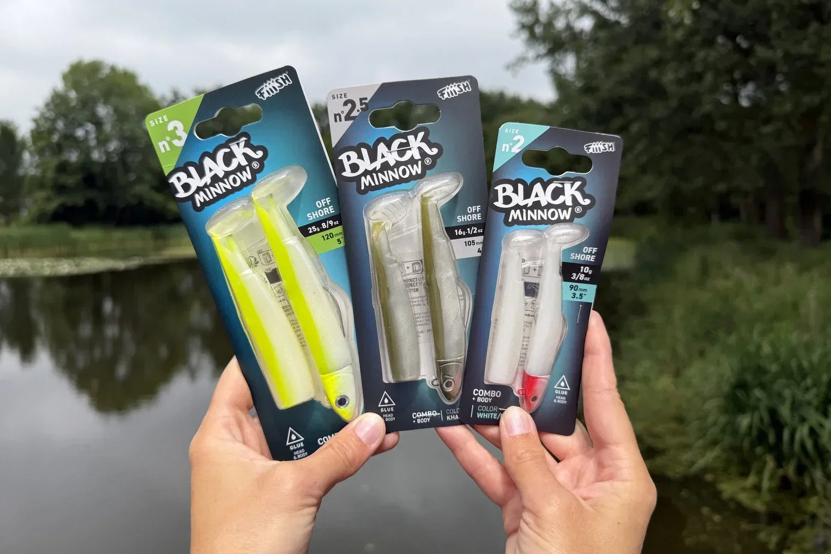 Fiiish Black Minnow soft lure for seabass fishing
