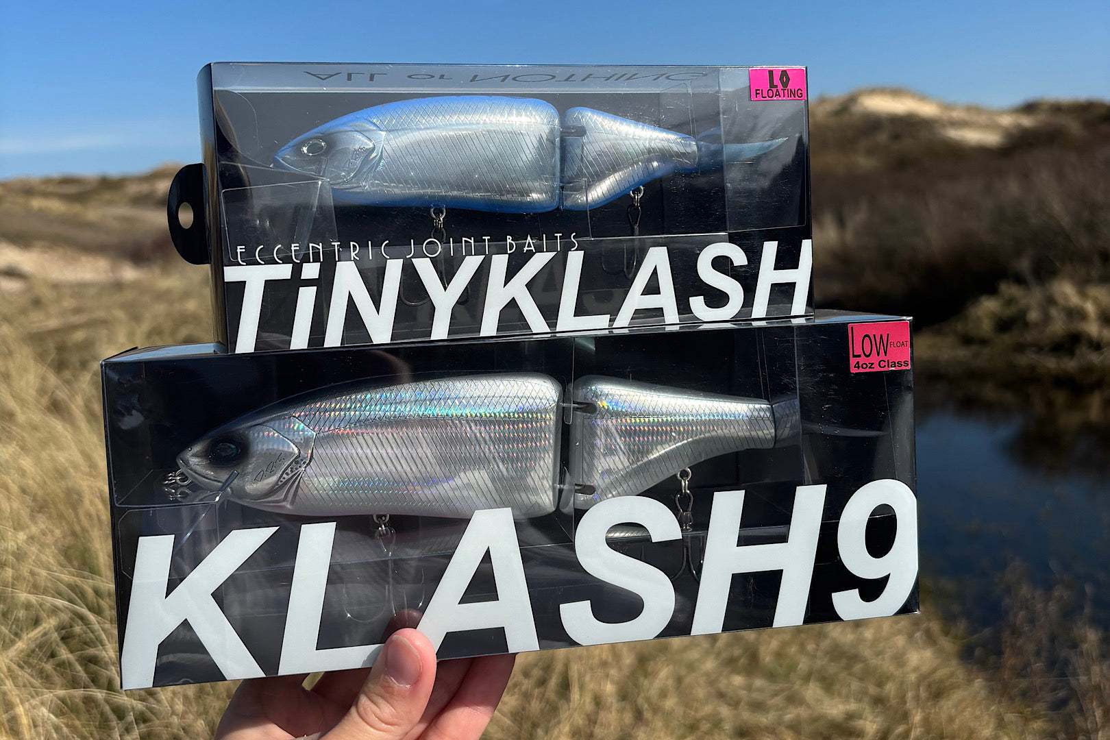 DRT Klash 9 Low versatile swimbait with adjustable lips and tails for bass, pike, and zander fishing