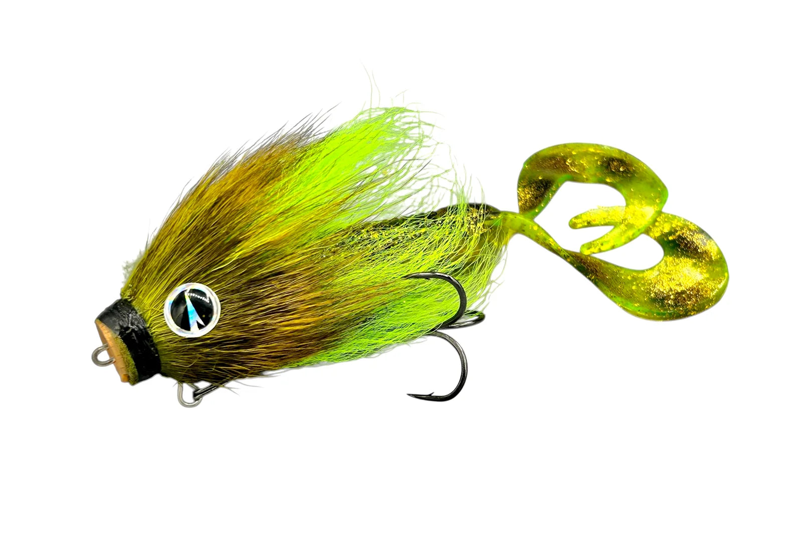 Charlie's Mustache Mouse Baby fishing lure combo with VMC Mustache Shallow Baby, CWC Mini Mouse Tail, and VMC Pike Chain