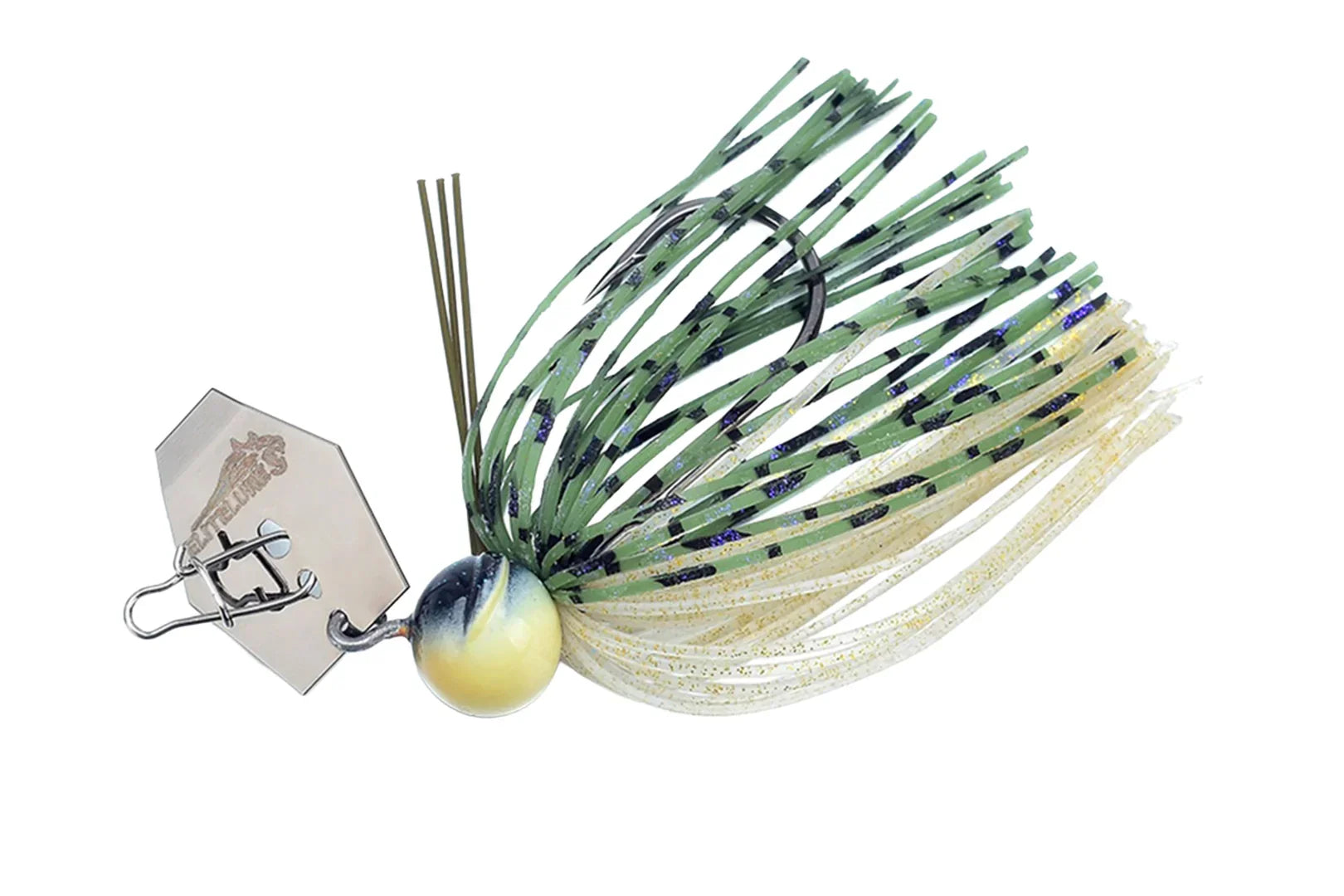 bladed jig fishing lures Snake Bite STORMBORN Baits The Seeker Chatterbait deflects off cover and creates erratic hunting behavior Martin's Custom Baits Bladed Jig