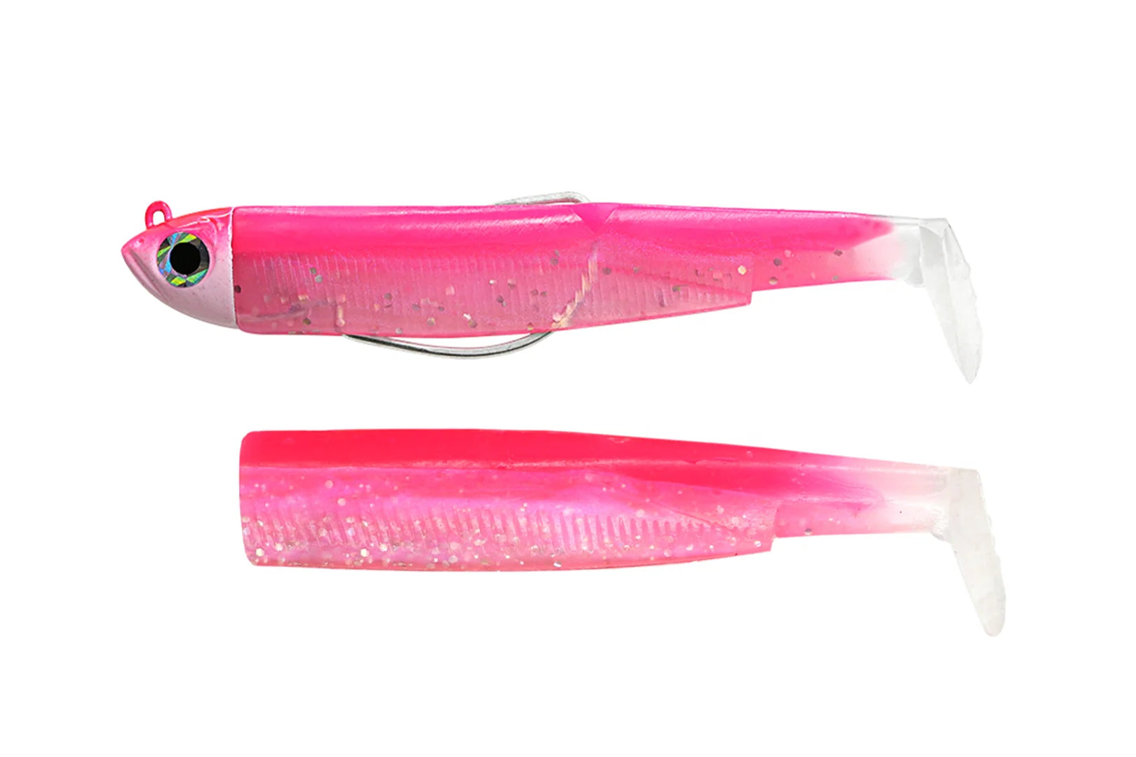 Fiiish Black Minnow 120 N3 Combo Shore 12g pre-rigged soft fishing lure with weedless hook system and spare body