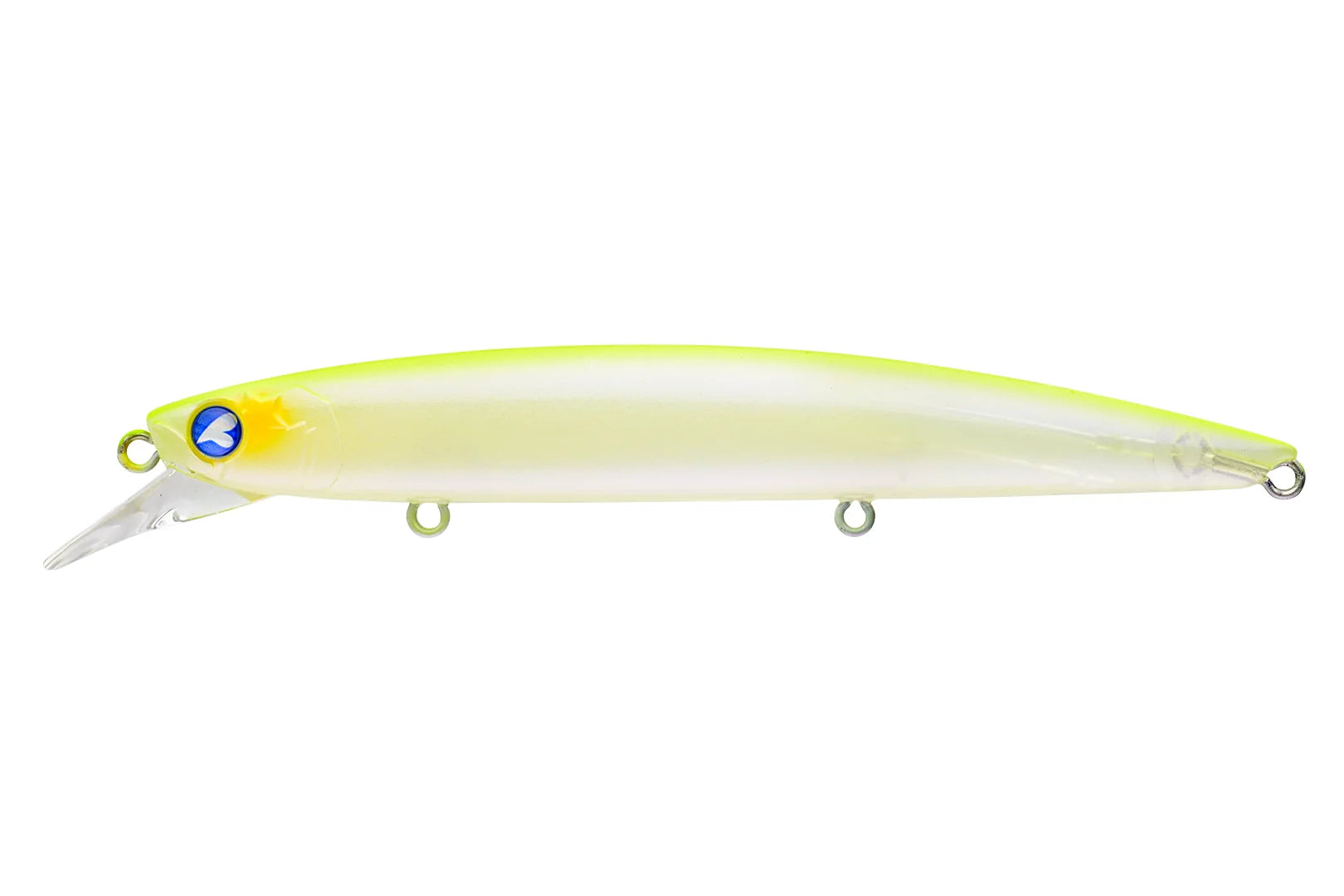 BlueBlue Blooowin 110S sinking jerkbait lure with tungsten weight and three treble hooks
