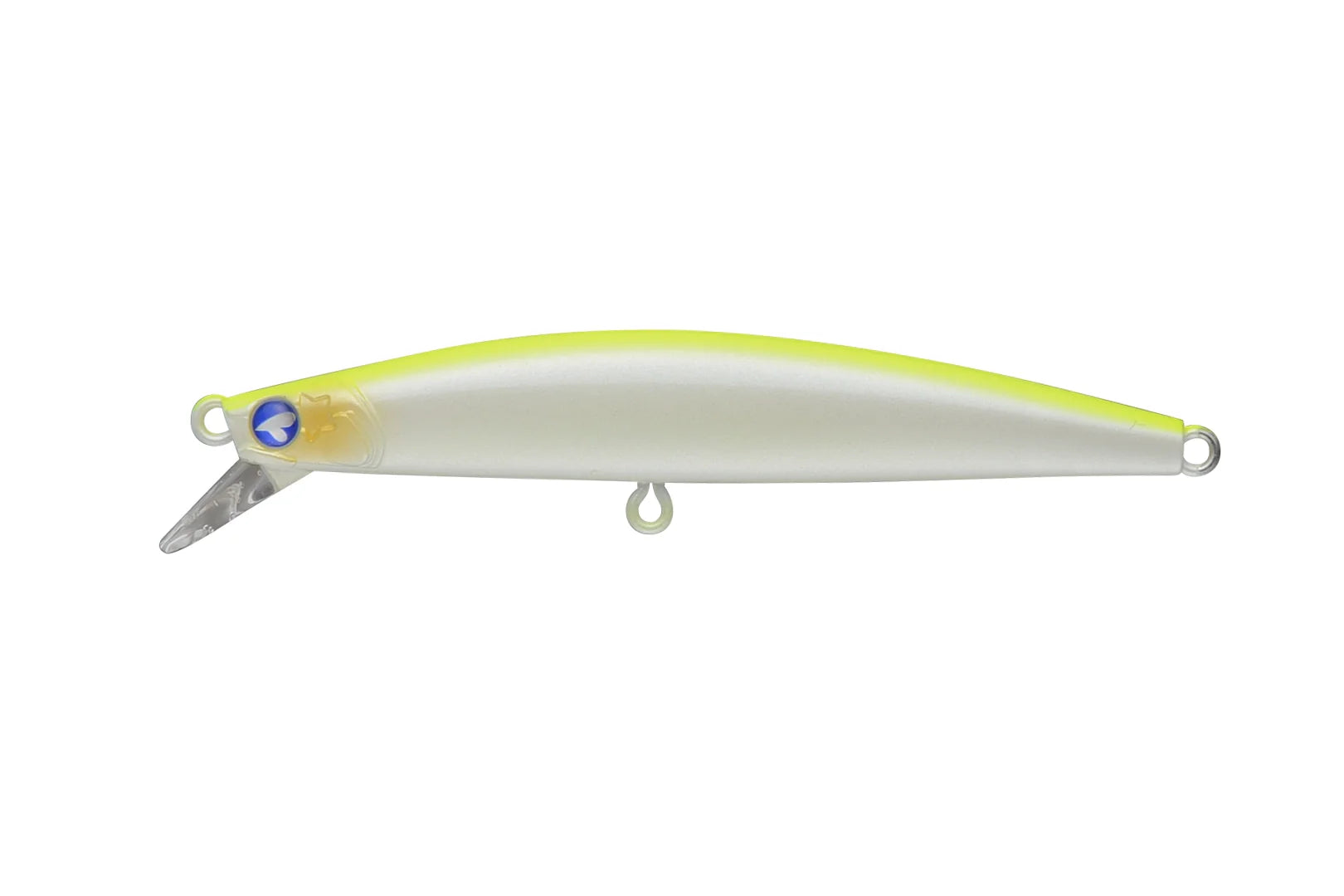 BlueBlue Blooowin 80S compact jerkbait lure with dual treble hooks and sinking design for versatile fishing.