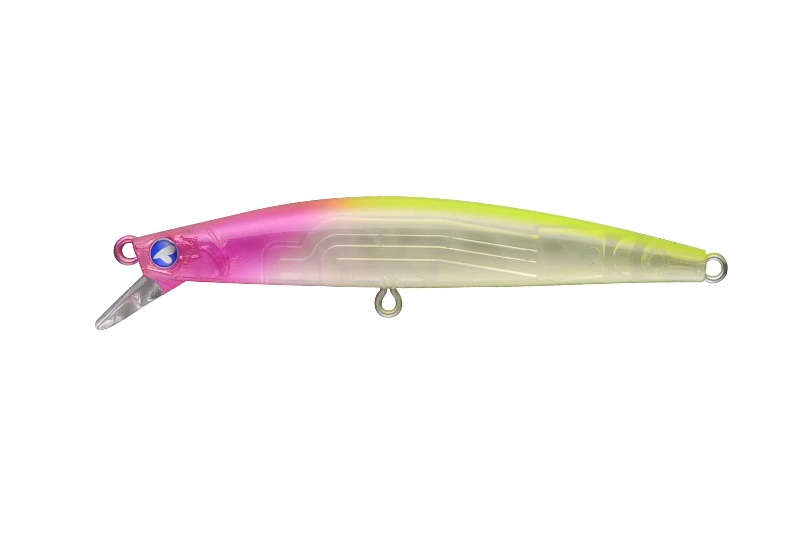BlueBlue Blooowin 80S compact versatile sinking jerkbait with internal tungsten weight and dual treble hooks for stable casting and realistic baitfish action
