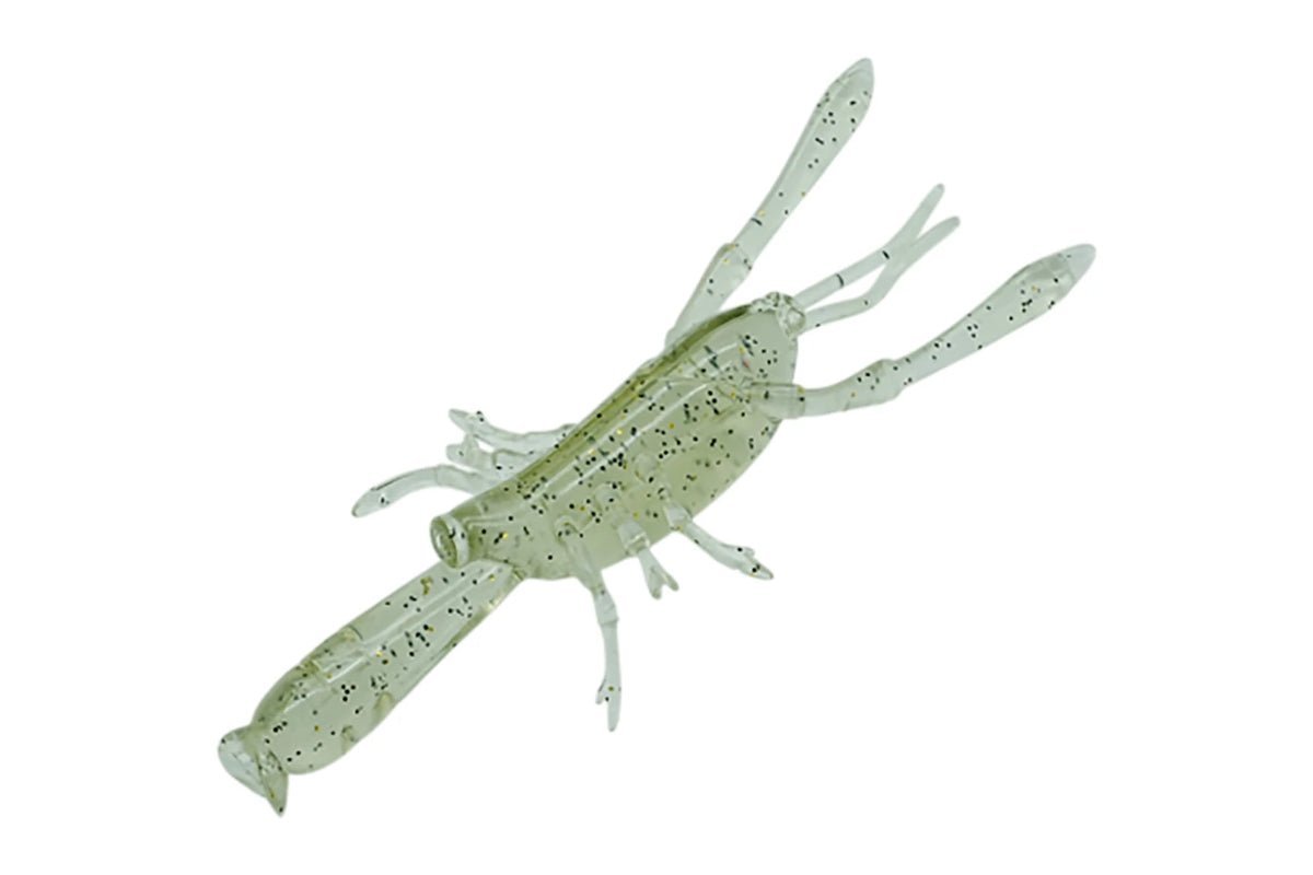 DSTYLE Ebison Mommy 4.1" garnaal softbait in de kleur Watermelon Gold Flake