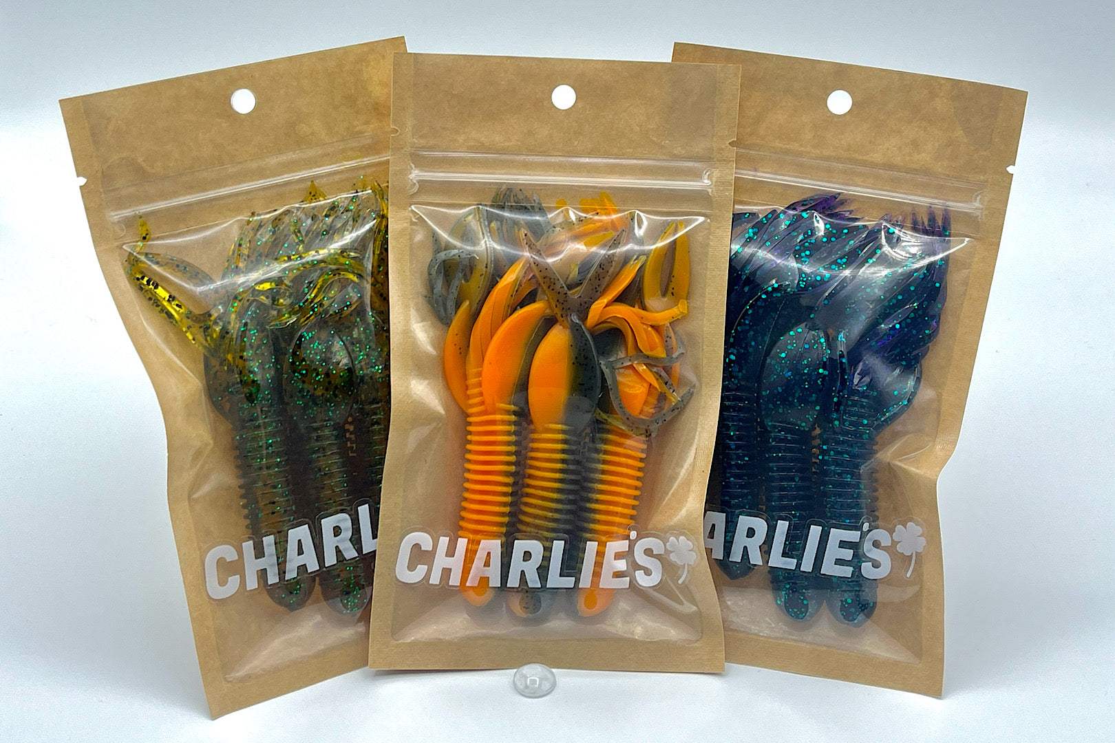 Charlie's Tube fishing lure for perch and zander, 10 cm, 3 pieces, 6 colors, Charlie's Fishing