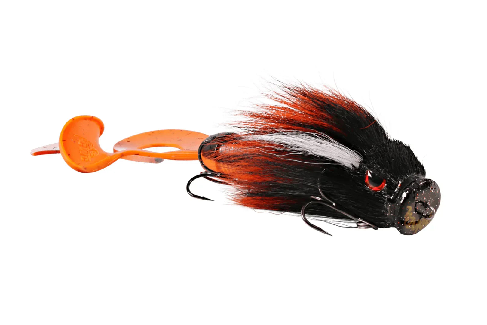 CWC Miuras Mouse fishing lure with bucktail and soft double tail for effective swimming action and big fish attraction
