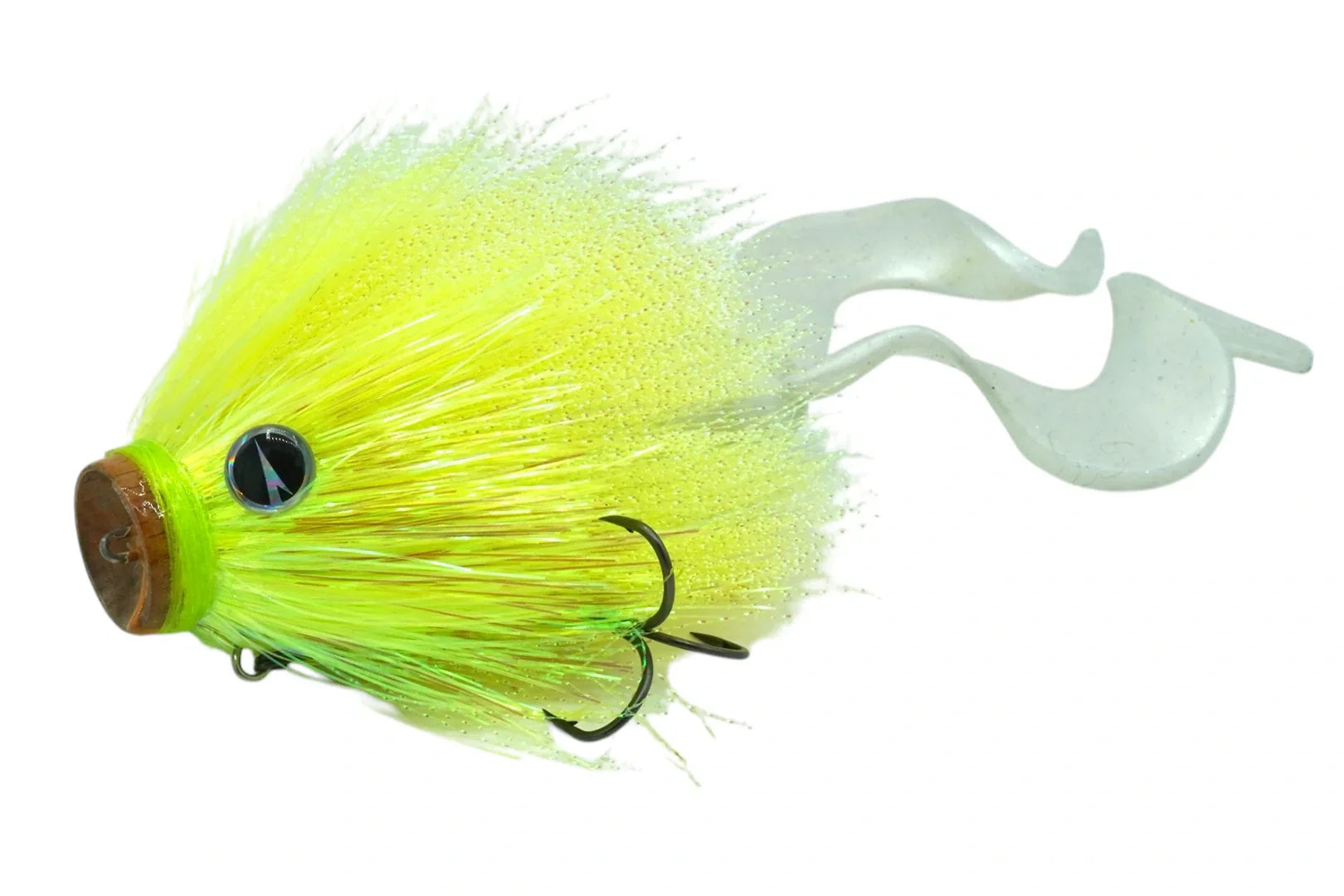 Charlie's Mustache Mouse fishing lure combo with VMC Mustache Shallow, CWC Double Tail, and Pike Chain for predator fish