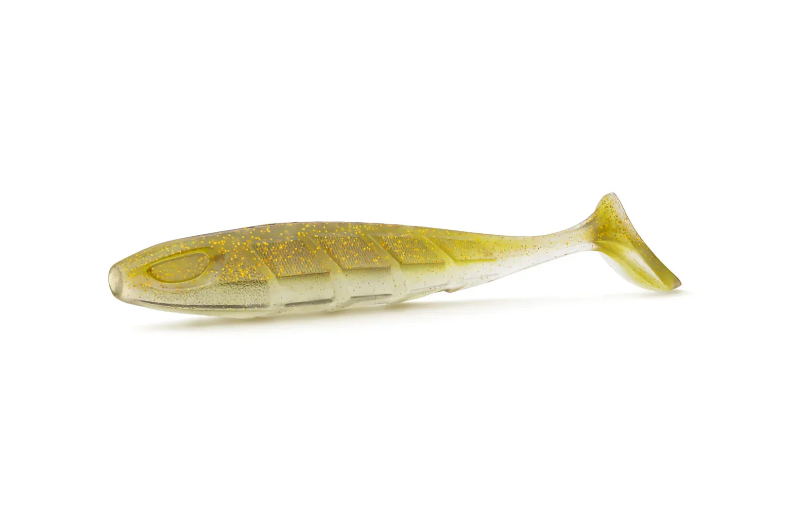Nays PRDTR 50 2.0 softbait color C06 yellow gold white – paddle tail for perch, zander and pike