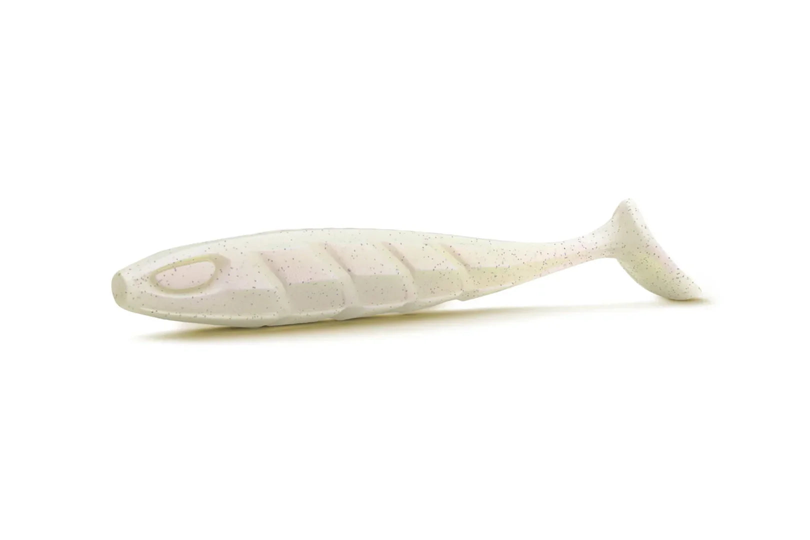 Nays PRDTR 50 2.0 softbait color C39 pearl white – paddle tail for perch, zander and pike