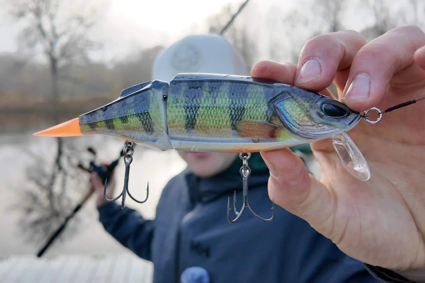 Nays TRN 190 two-piece swimbait with Rapid Switch System and BKK Hyperlatch hooks