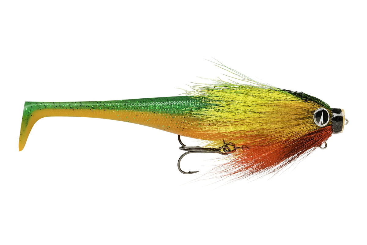 Rapala Soft Peto Mustache Kingstone, pre-rigged paddle tail pike lure