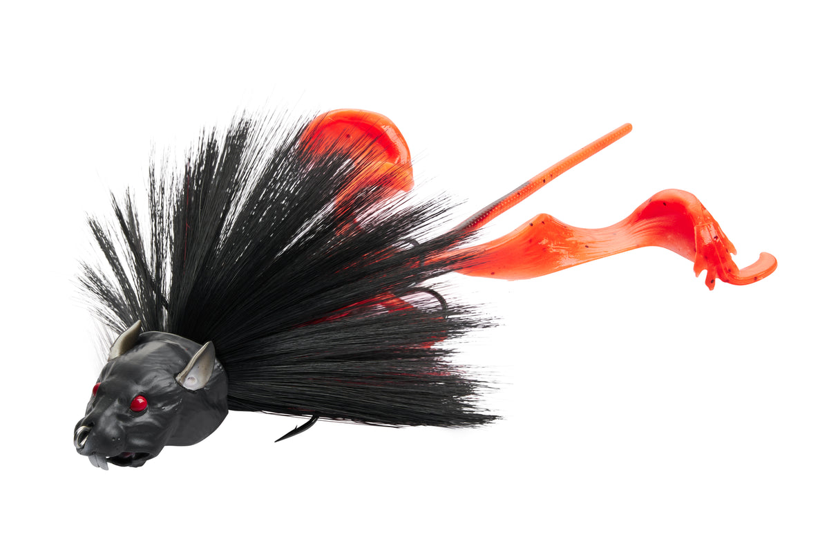 Savage Gear Mutant Rat hybrid rat lure for pike in Black Red