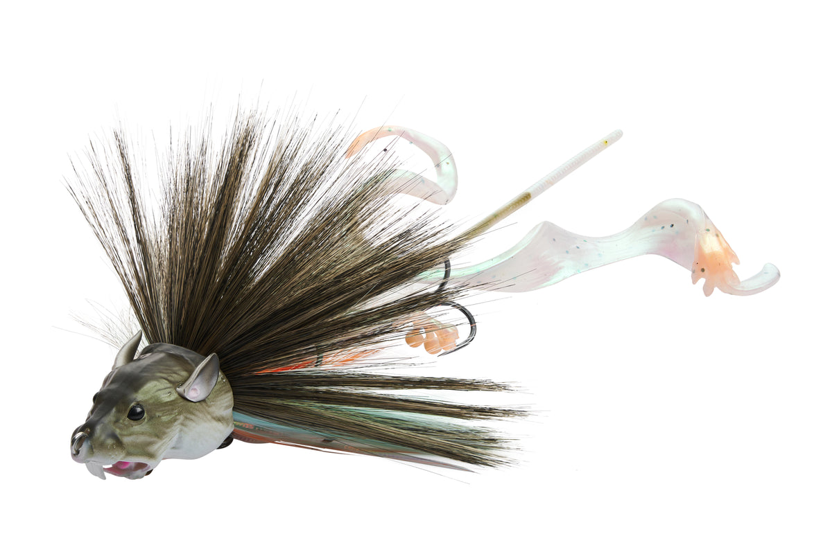 Savage Gear Mutant Rat hybrid rat lure for pike in Hot Olive