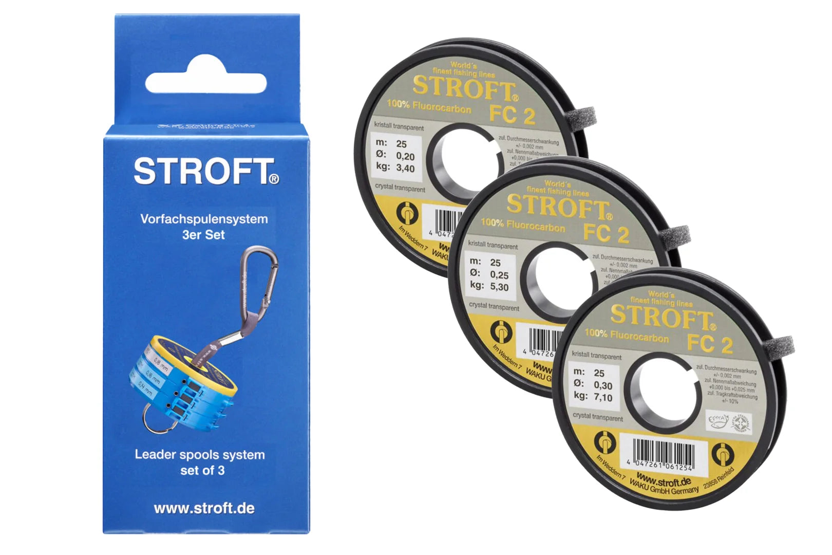 Stroft Spool Leader System Ready To Fish | Stroft Vorfachspulensystem