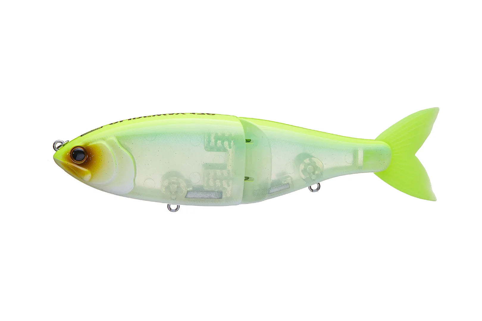 Swimbait Republic Glideway 126 adjustable glidebait with treble hooks and lead weight stickers for versatile fishing
