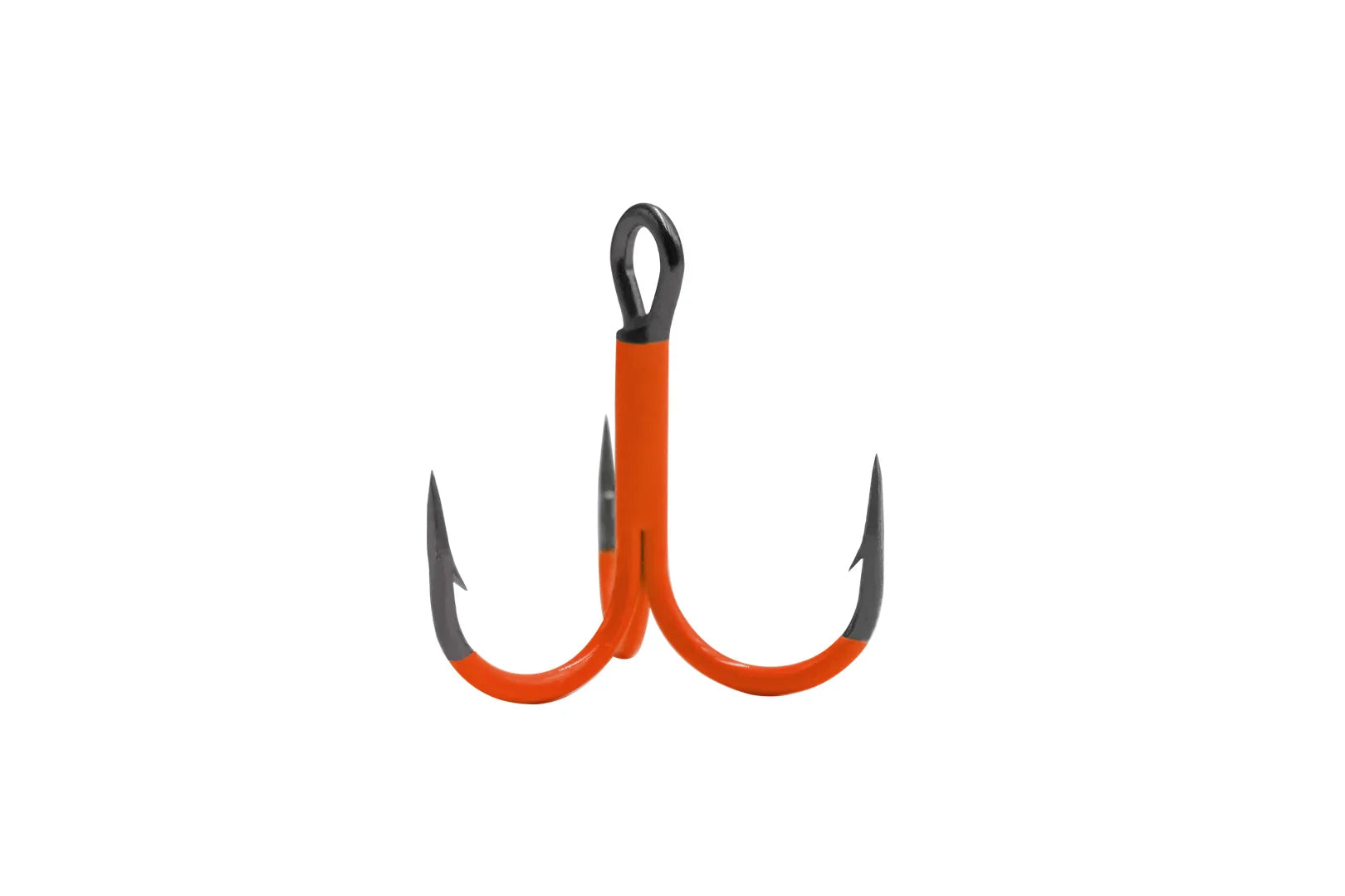 VMC UV Hooks orange round treble hooks for predator fishing with high-visibility UV color