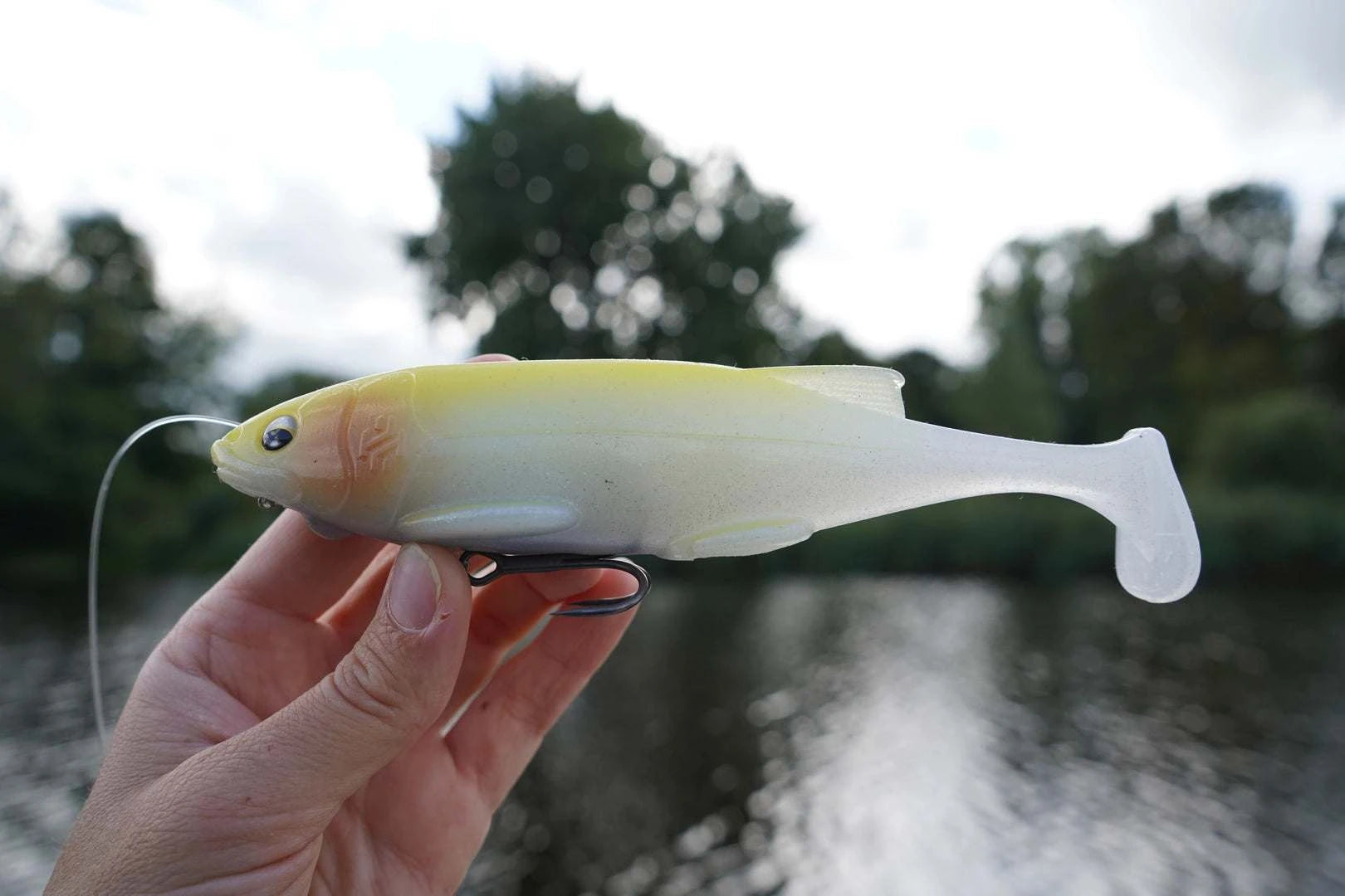 Hispano Lures Polaris 147 floating paddle tail soft swimbait for freshwater predators