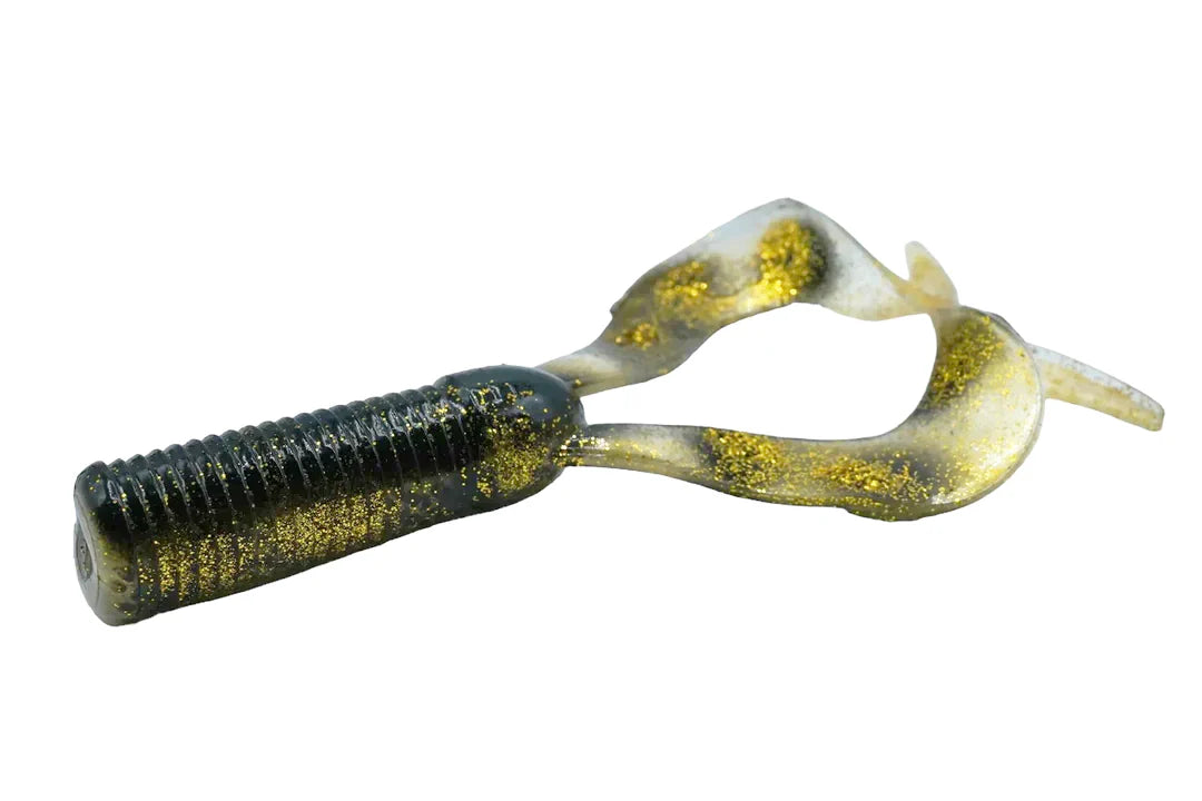 CWC Double Tail trailer with two flexible tails for bucktail rigs like VMC Mustache Shallow and Miuras Mouse, 17 cm long, 49 g weight.