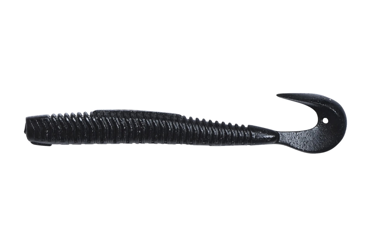 DSTYLE D.S Kammer softbait met sikkelstaart in de kleur Black