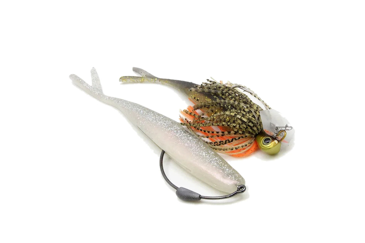 Kaesu Isana as trailer and weighted hook rig, salted softbait