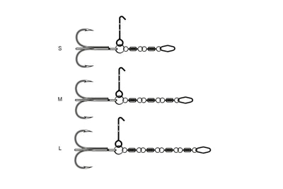 VMC 7547 Pike Chain Stinger Rig - Perch, Zander, Catfish Predator Fishing Hook