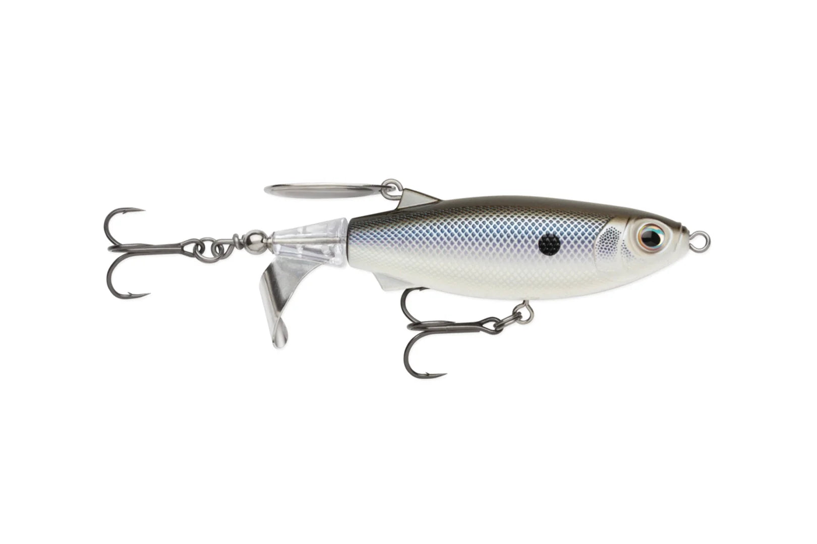 Rapala Claptail 110 topwater fishing lure with rotating claptail blade and 11cm baitfish profile
