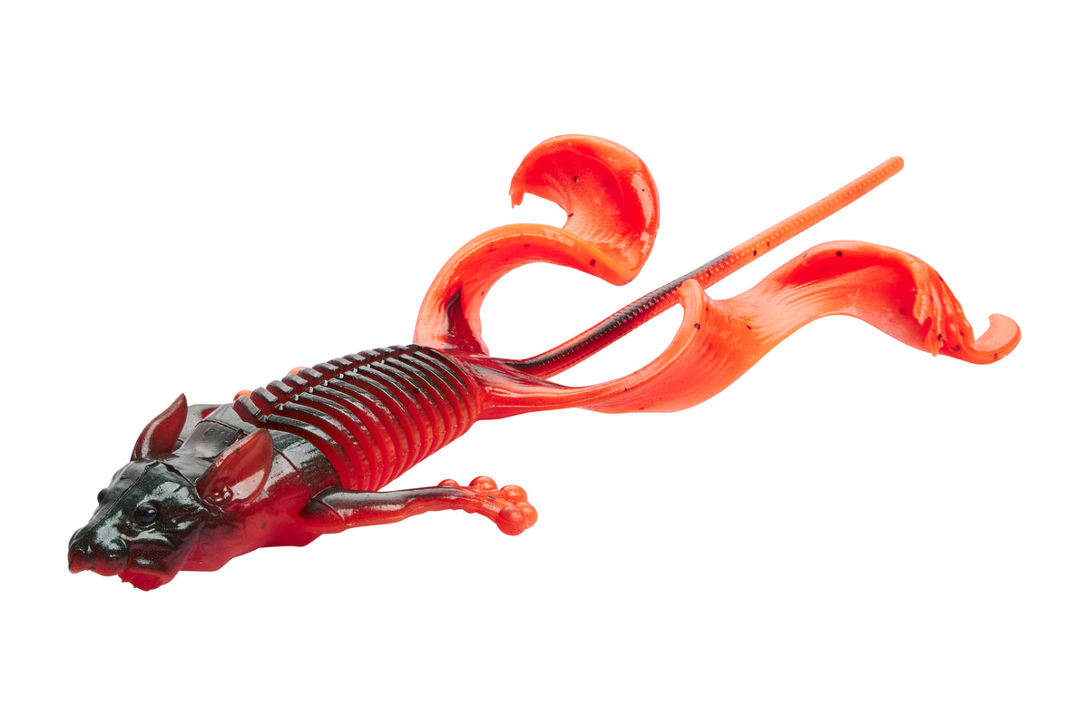 Savage Gear Mutant Rat Soft Loose Body rat softbait in Black Red