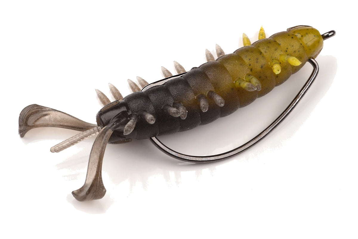 DSTYLE SVSB Big 3.4" creature bait rigged weedless on an offset hook