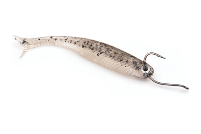 DSTYLE Virola Slim 2.5" V-tail jigg riggad på offsetkrok