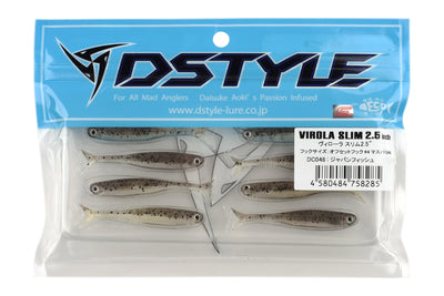 DSTYLE Virola Slim 2.5" V-tail jigg, förpackning