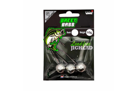 Green Bass Lead-Free Jighead Size 4/0